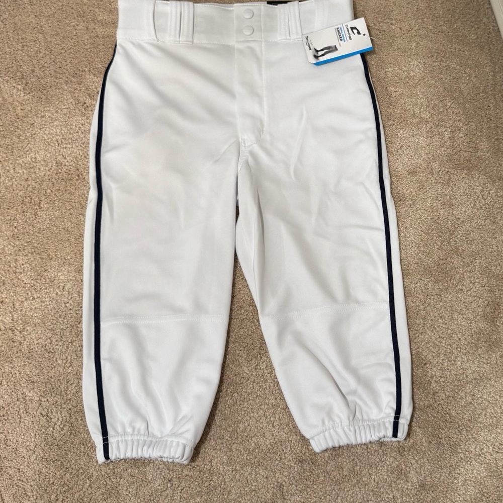 White baseball pants knickers